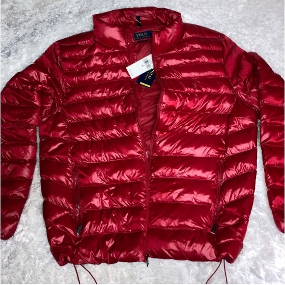 Ralph Lauren Polo Arctic Red Scarlet Packable Men’s Performance Jacket sz XL - Picture 15 of 15